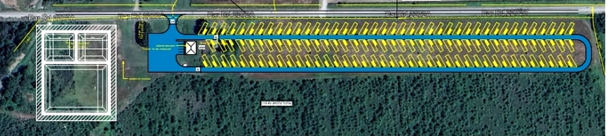 Cottonpatch RV Park site layout map